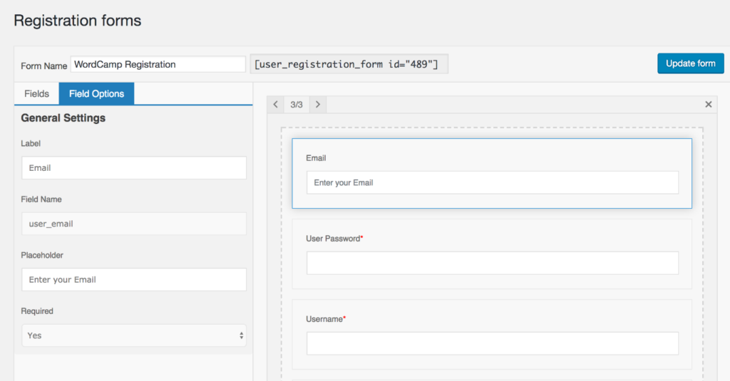 User Registration SEO WordPress Plugin
